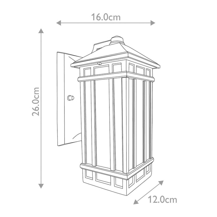 Elstead Chedworth Old Bronze Outdoor Wall Light — alternate view