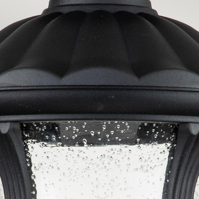 elstead chicago 1 light small outdoor pedestal lantern Living Room Close Up