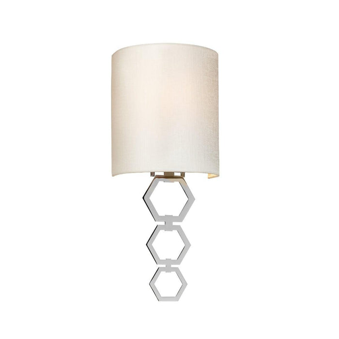 clark small 1 lt polished chrome wall light elstead lighting