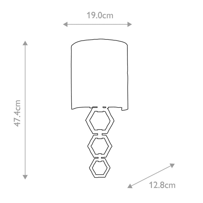 Elstead Clark Small 1 Light Polished Chrome Wall Light — close-up detail