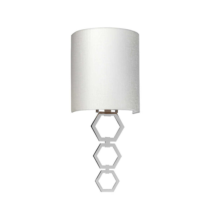 clark small 1 lt polished chrome wall light elstead lighting Living Room Close Up