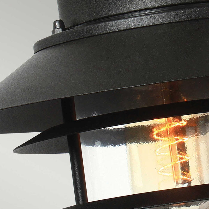elstead copenhagen black outdoor wall light Living Room Close Up