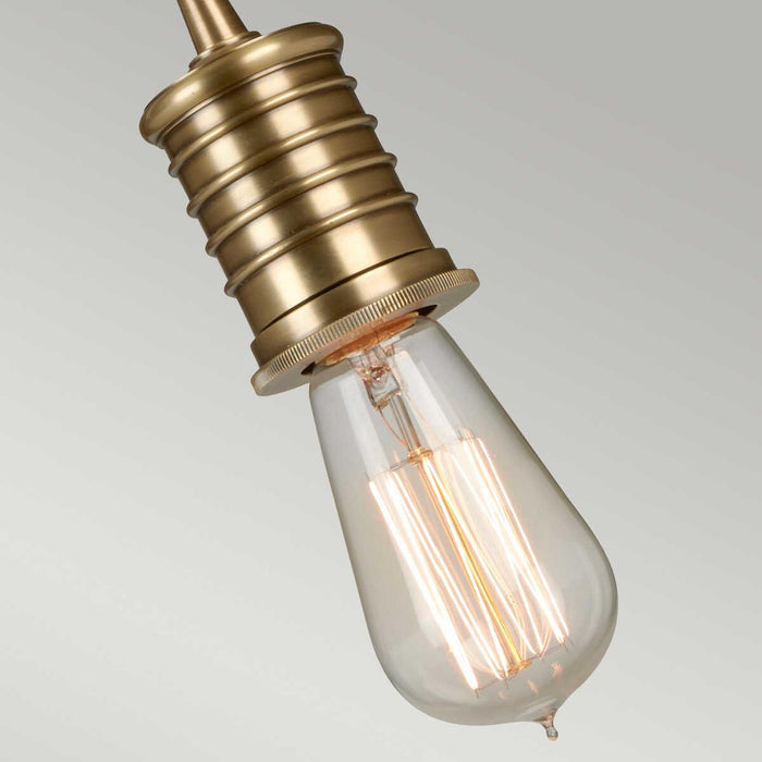 Elstead Douille 1 Light Aged Brass Ceiling Pendant Light-Ceiling Pendant Lights-Elstead Lighting-2-Tiffany Lighting Direct