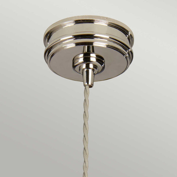 Elstead Douille 1 Light Polished Nickel Ceiling Pendant Light-Ceiling Pendant Lights-Elstead Lighting-4-Tiffany Lighting Direct