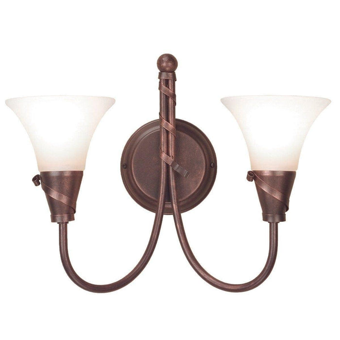 Art Deco Wall Lights - Emily Copper Patina Finish Wall Light EM2 CP