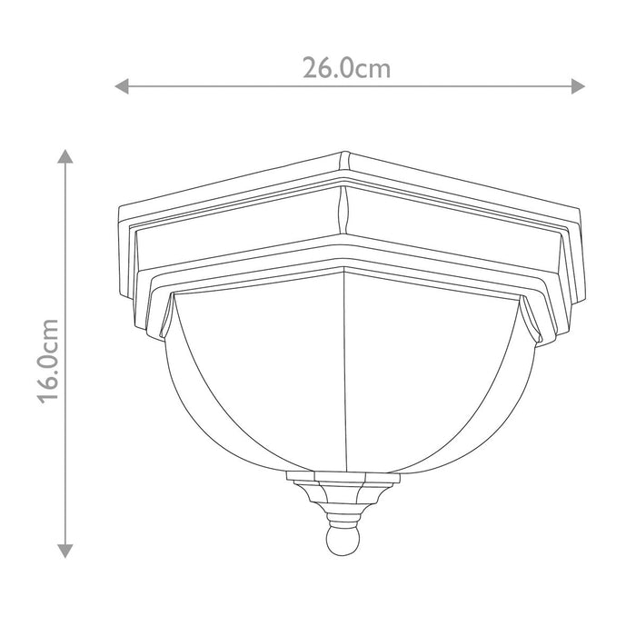 Elstead Fairford Old Bronze Outdoor Porch Ceiling  Lantern — alternate view