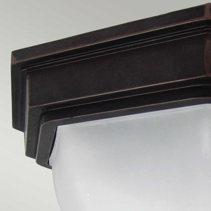 elstead fairford old bronze finish outdoor flush lantern Living Room Close Up