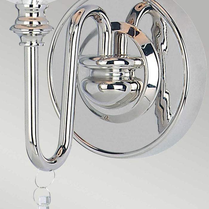 elstead finsbury park polished nickel 1lt wall light fp1 pol nickel Living Room Close Up