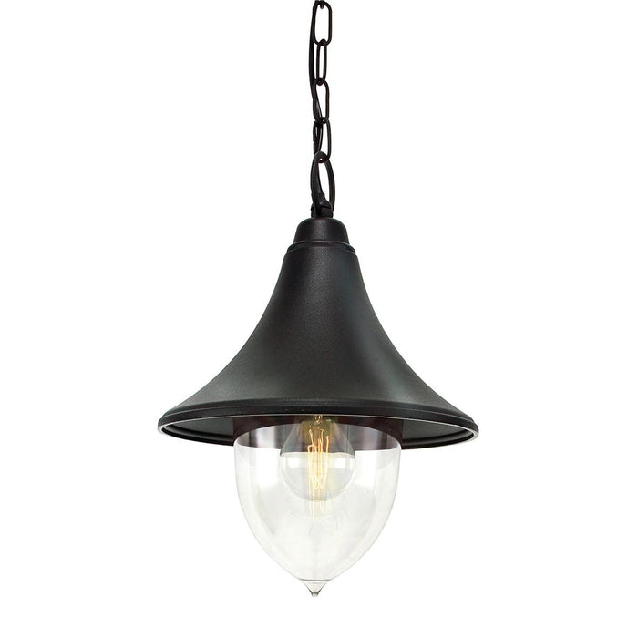 Elstead Firenze Black Outdoor Pendant Light