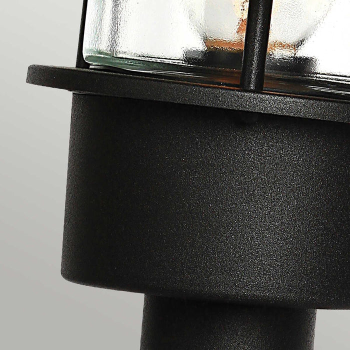 elstead helsingor black outdoor pedestal light Living Room Close Up