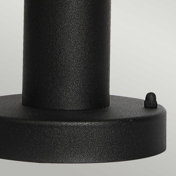 elstead helsingor black outdoor pedestal light Close Up LED Bulb
