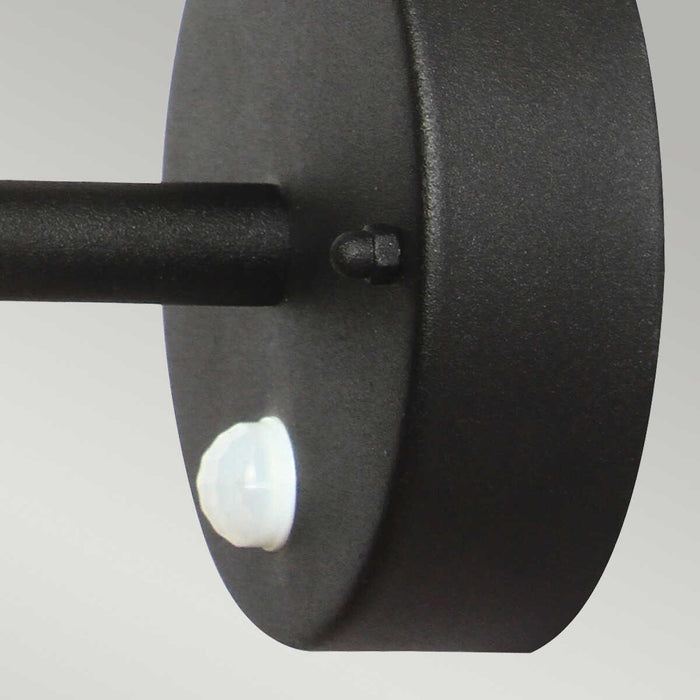 elstead helsingor black outdoor pir wall light Close Up LED Bulb
