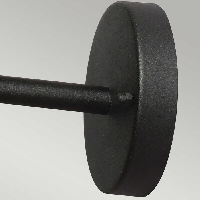 elstead helsingor black outdoor wall light Detailed Close Up