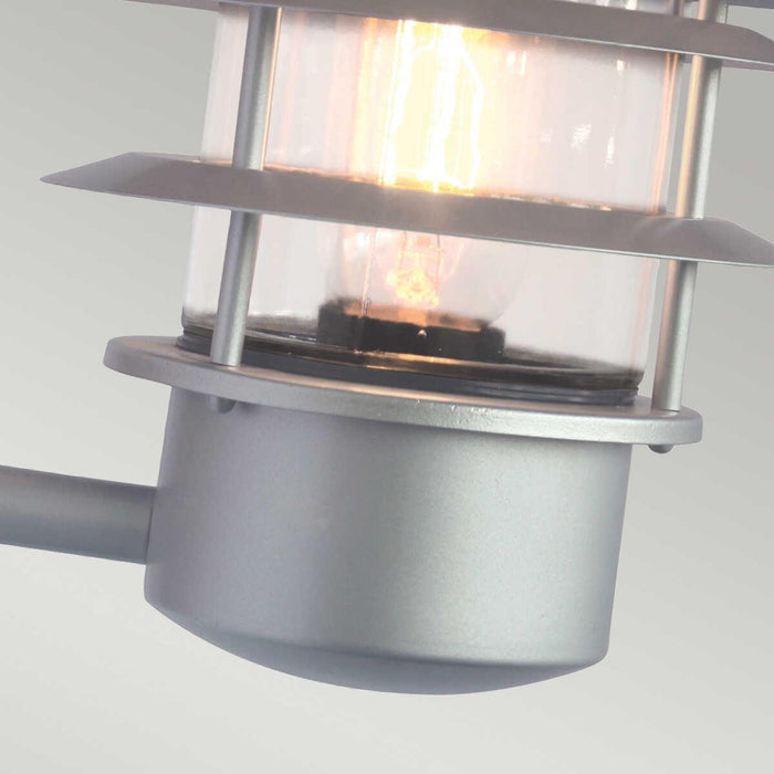 elstead helsingor silver outdoor pir wall lantern 2 Living Room Close Up