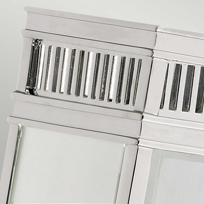 elstead holborn polished chrome finish small outdoor wall light Detailed Close Up