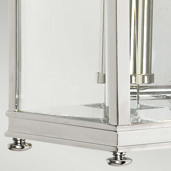 elstead holborn polished chrome finish small outdoor wall light Close Up LED Bulb