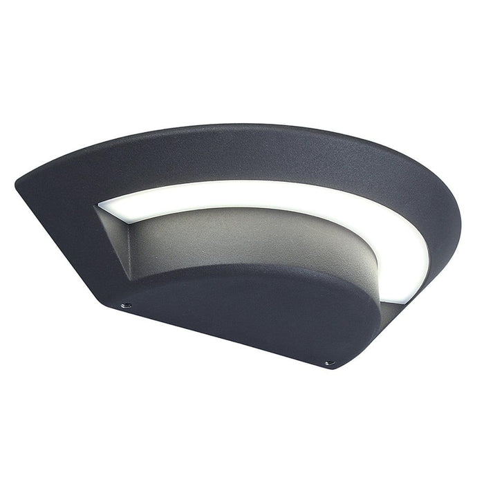 elstead lighting kasper 1 light small outdoor wall light graphite