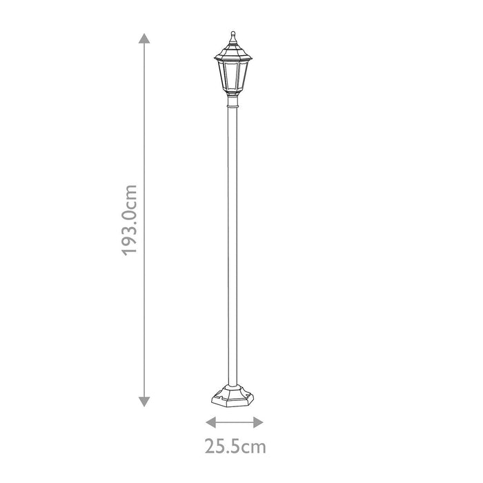 Elstead Kinsale Black Outdoor Lamp Post — alternate view