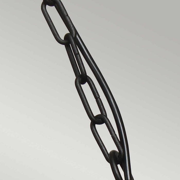 elstead klampenborg black outdoor pendant Living Room Close Up