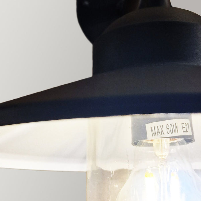 Elstead Klampenborg Black Outdoor Wall Light