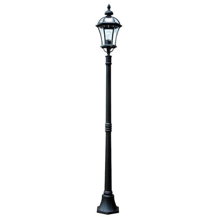 Elstead Ledbury Black Finish Outdoor Lamp Post