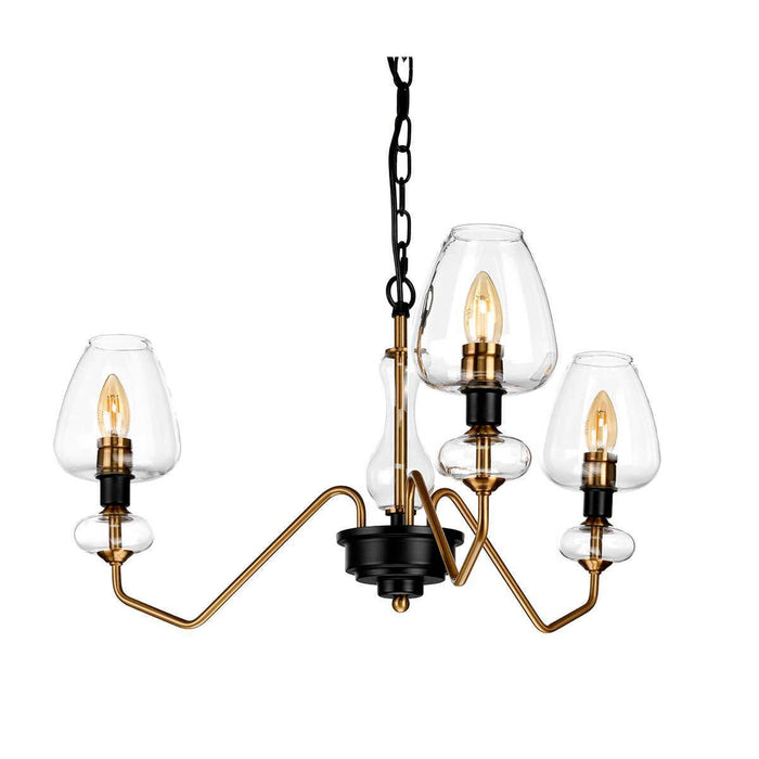 Elstead Lighting Armand 3 Light Brass Ceiling Pendant-Ceiling Pendant Lights-Elstead Lighting-5-Tiffany Lighting Direct