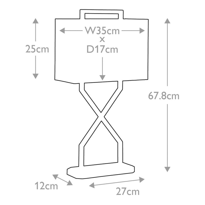 Elstead Lighting Cross Table Lamp - Polished Gold — close-up detail