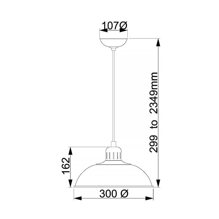 Elstead Lighting Franklin 1 Light Red Ceiling Pendant — close-up detail