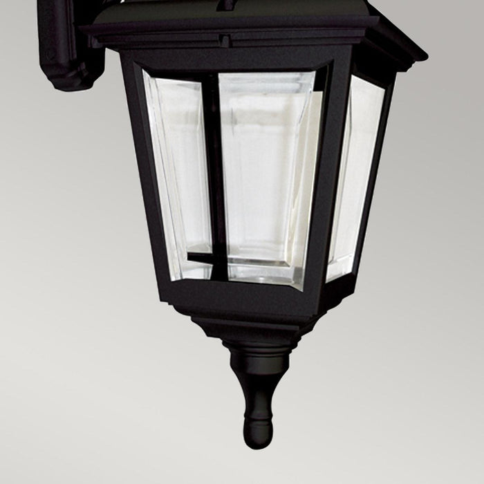 Elstead Lighting Kerry 1 Light Black Outdoor Wall Light — side profile
