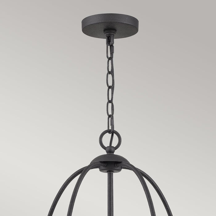 Elstead Lighting Quoizel Bradbury 5 Light Grey Chandelier — product detail