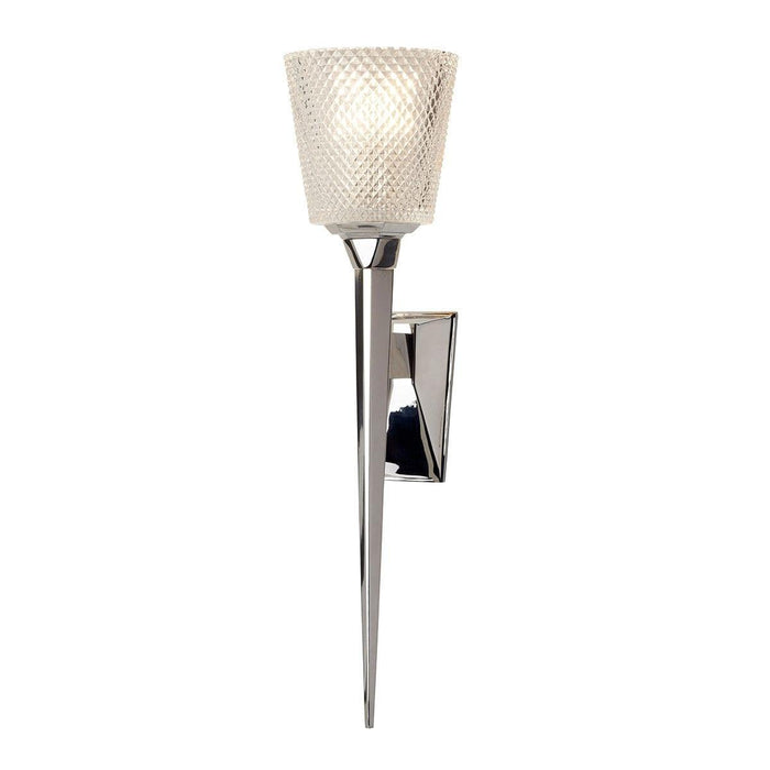 elstead lighting verity polished chrome bathroom wall light
