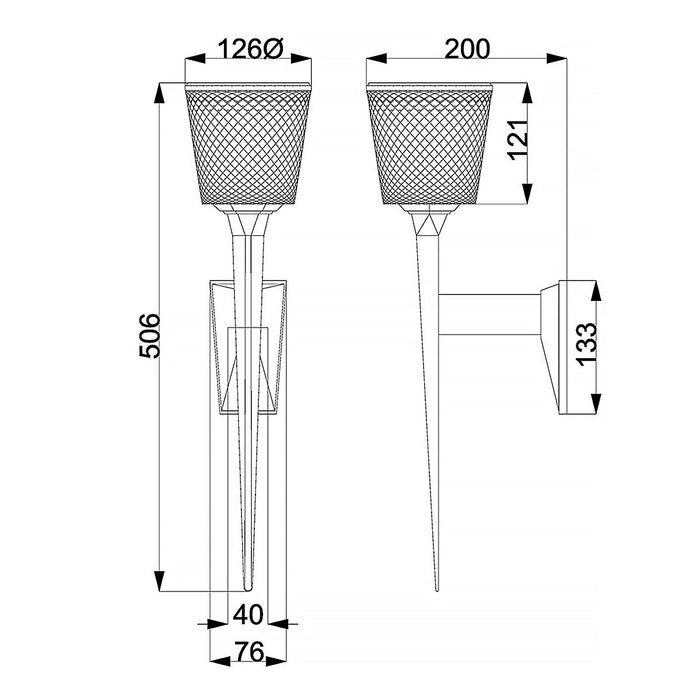 Elstead Lighting Verity Polished Chrome Bathroom Wall Light — close-up detail