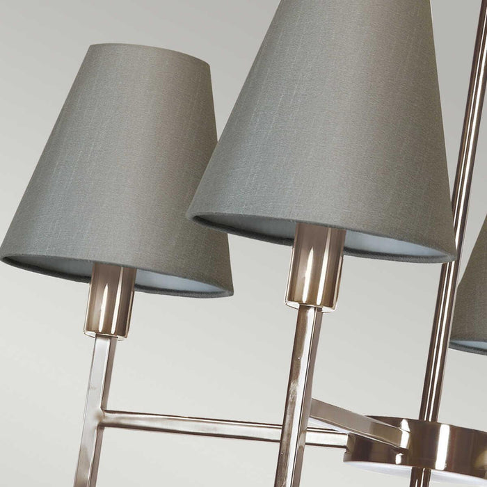 Elstead Lucerne 4 Light Brushed Nickel Chandelier-Elstead Lighting-6-Tiffany Lighting Direct