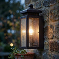 Elstead Matlock Old Bronze Outdoor Wall Light by Elstead Lighting — suits living rooms, bedrooms & hallways