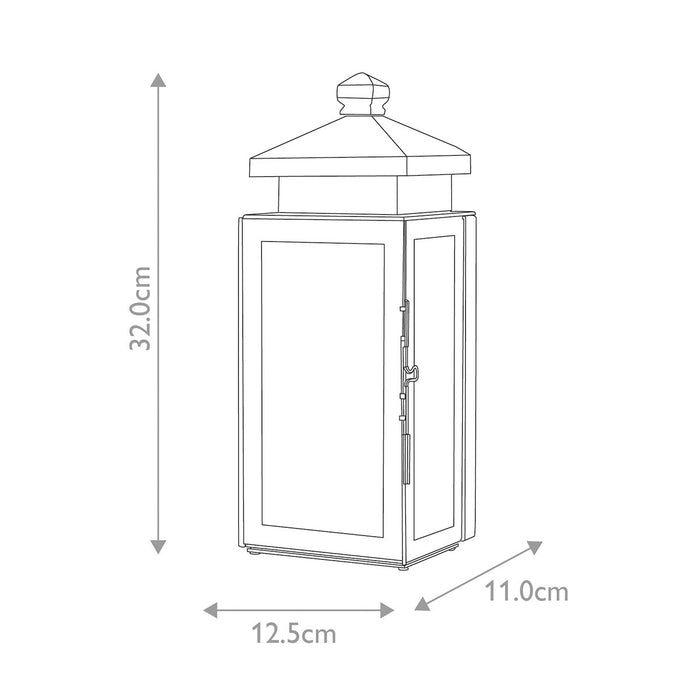 Elstead Matlock Old Bronze Outdoor Wall Light — rear view