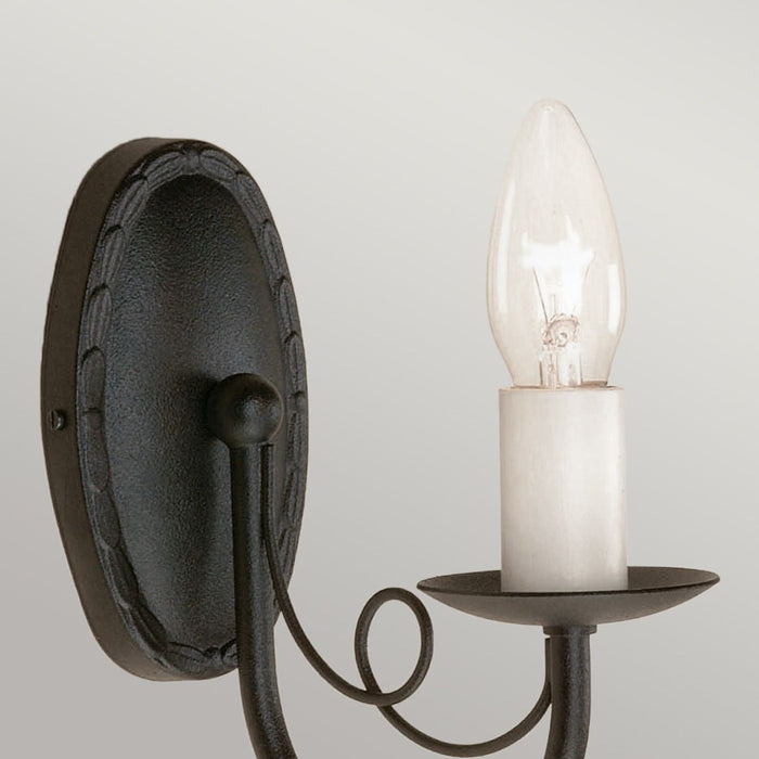 Elstead Minster Black 1 Light Wall Light — lifestyle setting