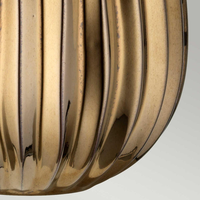Elstead Newham 1 Light Small Ceramic Bronze Table Lamp 4