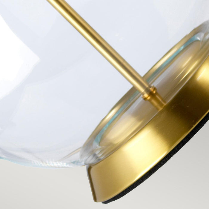 Elstead Orb 1 Brass Table Lamp With White Shade-Elstead Lighting-Living-Room-Tiffany Lighting Direct-[image-position]