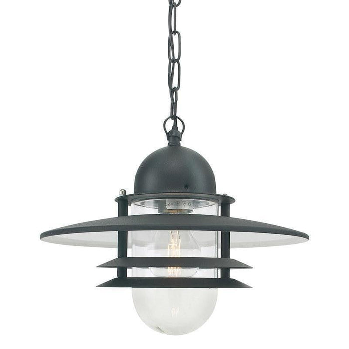 Elstead Oslo Black Outdoor Pendant Lantern