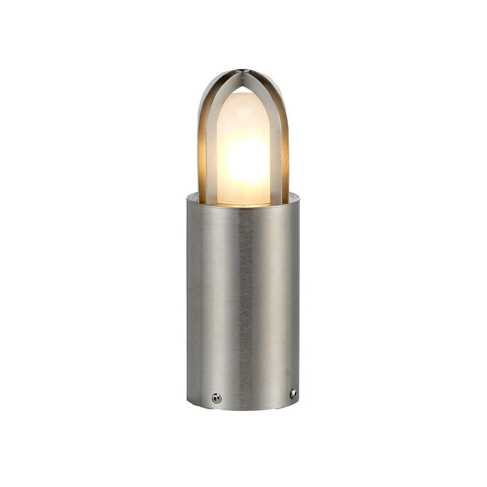 elstead paignton 1 light medium silver outdoor bollard 30cm