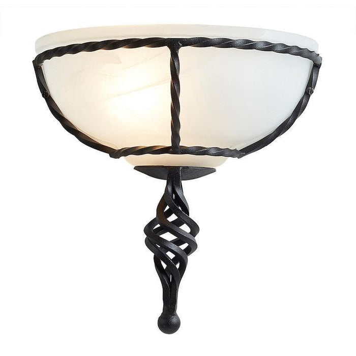 Art Deco Wall Lights - Pembroke Black Finish Wall Light PB/WU BLK