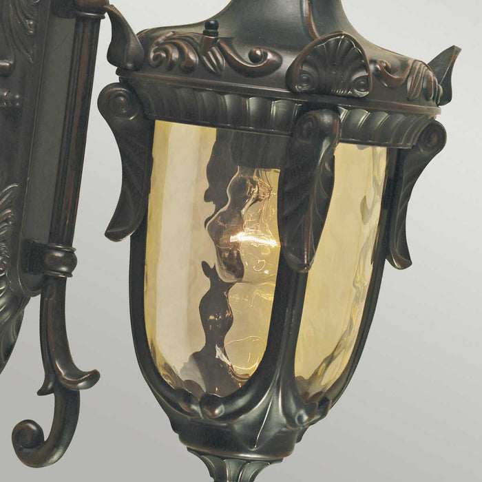 Elstead Philadelphia Old Bronze Finish Medium Outdoor Downlighter Wall Exterior Wall image