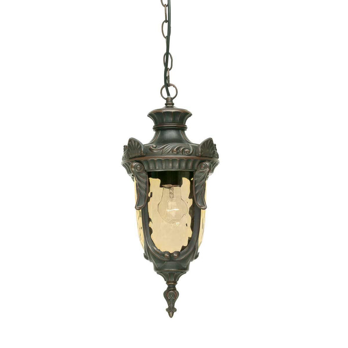 Elstead Philadelphia Bronze Medium Outdoor Pendant Light by Elstead Lighting — suits living rooms, dining rooms & hallways