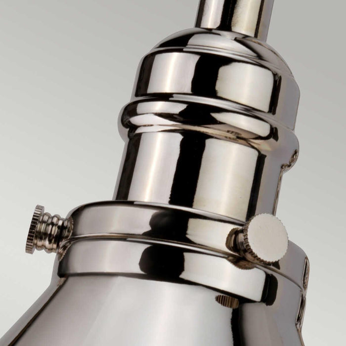 elstead provence polished nickel 1lt wall light pv1 pn Detailed Close Up