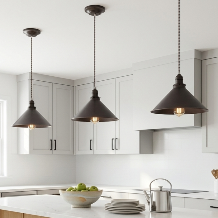 Elstead Provence Old Bronze Pendant Ceiling Light — lifestyle setting