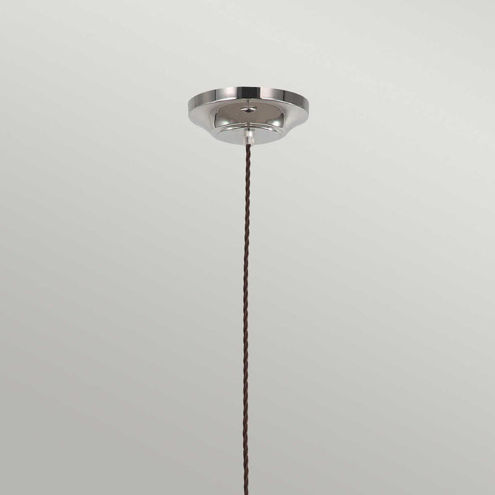 Elstead Provence Polished Nickel Pendant Ceiling Light-Ceiling Pendant Lights-Elstead Lighting-5-Tiffany Lighting Direct
