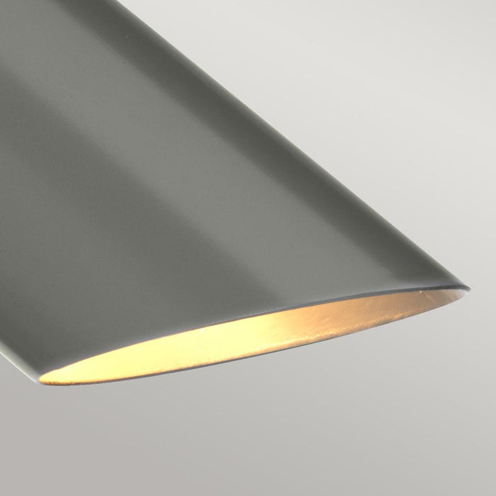 Elstead Quinto 1 Light Grey Polished Nickel Table Lamp — lifestyle setting