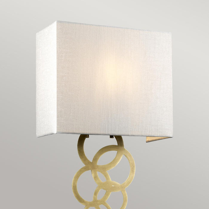 Elstead Rosa Medium 1 Light Aged Brass Wall Light — additional angle