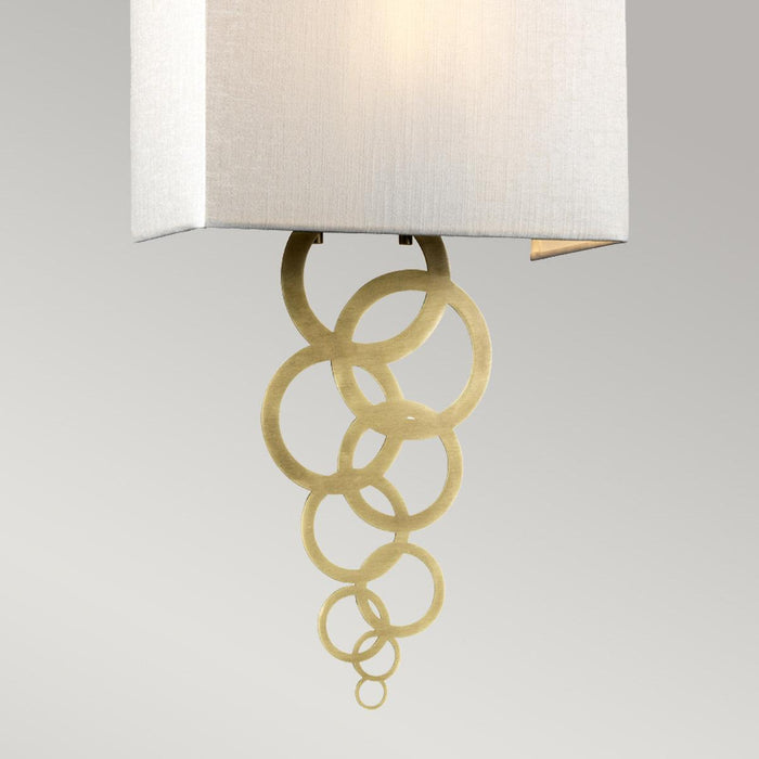 Elstead Rosa Medium 1 Light Aged Brass Wall Light — lifestyle setting