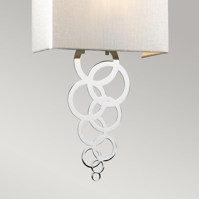 Elstead Rosa Medium 1 Light Polished Chrome Wall Light — lifestyle setting